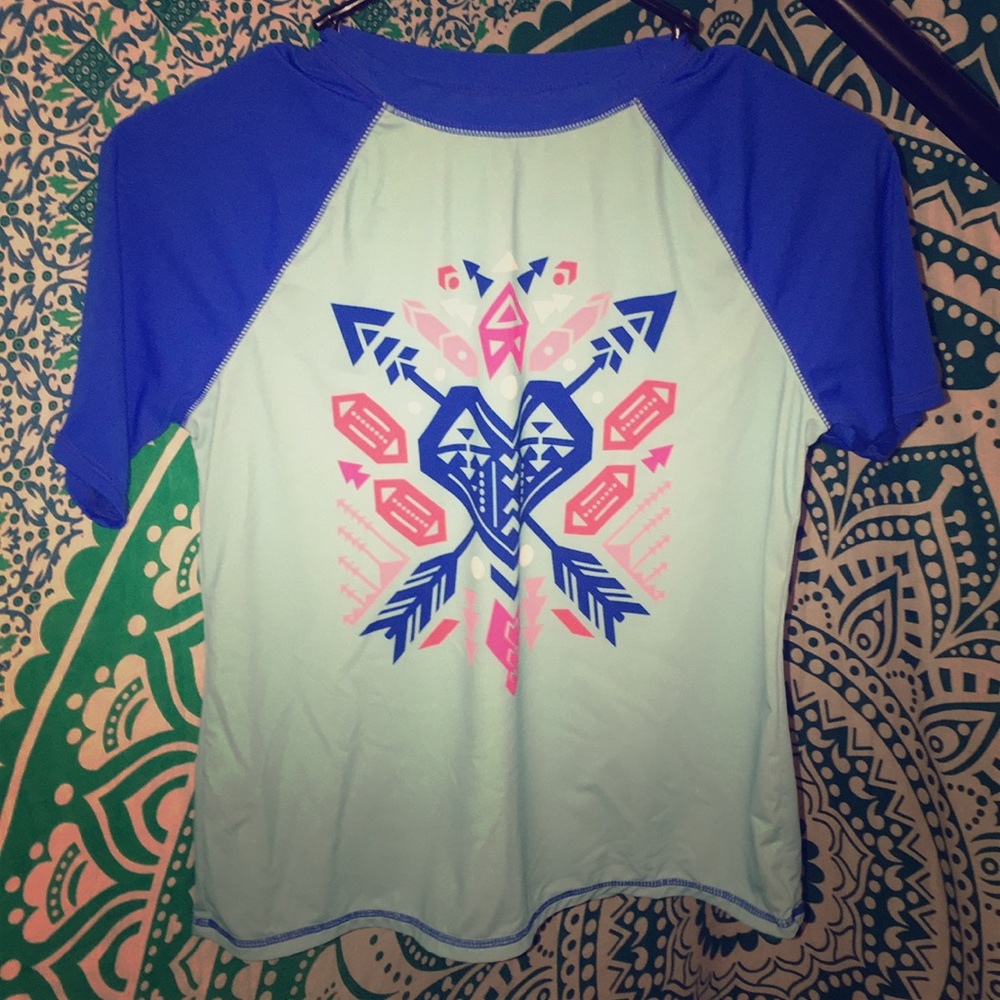 This is a swim shirt for girls
